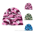 Knitted Jacquard Disruptive Pattern 100% Acrylic Beanie